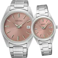 在飛比找momo購物網優惠-【SEIKO 精工】簡約都會石英情侶對錶 6N52-00A0