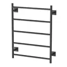 New Towel Rack Ladder 550x740mm Matt Black Bathroom Rack Phoenix Radii RS870 MB