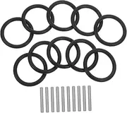 Cabilock 10Sets Ring and Pin Set Driver Socket Attachments Replacement Rubber Rings for Sealing Performance Compatible with Sockets Versatile Gasket Kit