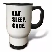 3dRose Eat Sleep Code - computer coder. Programmer. love to program. Coding 14oz