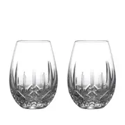 Set of 4 Waterford Lismore Nouveau Stemless Wine Glasses 1060610