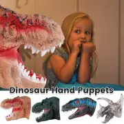 Soft Vinyl TPR Finosaur Hand Puppet Animal Head Hand Puppets Kids Toys Gift-.-