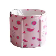 70x70CM Portable PVC Folding Bathtub Water Spa Tub Bath Bucket Outdoor Bath Tub E