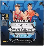 2024-25 Panini NBA Prizm Basketball Trading Card 6 Pack Hobby MEGA Box (Ten Green Ice Prizms Per Box!)