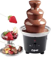 New Large 3-Tier Stainless Steel Chocolate Fondue Fountain with 500Ml Capacity