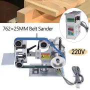 0.55KW Belt Sander Grinder Linisher Bench Brushless Sanding Machine Household