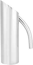 Grcfumo 1.6L Large Stainless Steel Water Pitcher, Cold Water Bottle Container, Silver Carafe Drink Pitcher with Handle for Bar KTV Restaurant