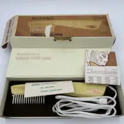 Vintage Sunbeam Tangle Free Electric Comb 1972 - One EC9 TESTED NEW in Original