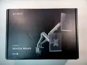 EVEO Full Motion Dual Monitor Mount for 17-27" Screen Sizes Desk Stand w/ Clamp