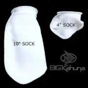 AQUARIUM FILTER SOCKS MULTIPLE LENGTHS FITS 4" SOCK HOLDERS - FREE SHIPPING!