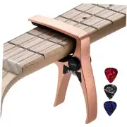Ukulele Capo for 4 String Guitar and Mandolin, Mini Size Professional Gold