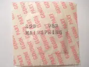 ELGIN 982 - Part 258 – WATCH MAINSPRING - Replacement Factory Sealed Envelope