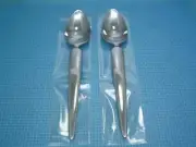 Sasaki SENJA Set of 2 Soup Spoons 8" Frederic Spector Designs Stainless Flatware