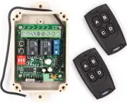 Black Relay Secure Rolling Code Key Fob Device For Home Automation Security