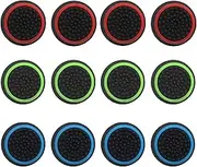 PS5 Thumb Grips, PS5 Accessories, Silicone Joystick Covers Compatible with PS5/PS4/PS3/Xbox One/360 Controller - Non-Slip Protective Caps 12 Pcs