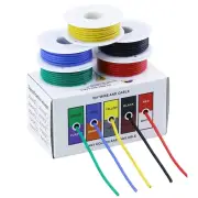 16/17AWG 4m/roll 5 color Mix Box Super Soft Silicone Wire Heat Resistant Flexible Tinned Copper Stranded Cable Electirc