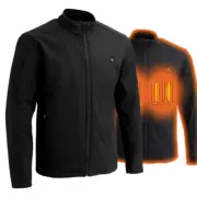 Nexgen Heat MPM1762SET Men’s Soft Shell Heated Jacket - Black Standup Collar