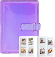128 Pockets Photo Album for Fujifilm Instax Mini LiPlay 11 12 9 8+ 8 7S Instant Camera/Mini LINK2 Printer, for Polaroid SnapTouch PIC-300 Z2300 Mint Zip Instant Camera Printer (Nebula Purple)