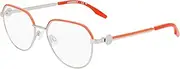 [Converse] CV1028 045 Shiny Silver/Vermillion Red 51/17/145 Unisex Glasses, 045 Shiny Silver/Vermillion Red, 51/17/145