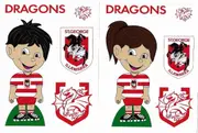 St George Dragon NRL Boy Girl Logo Decal Stickers