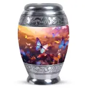 Flying Blue Butterfly Cremation Urn For Ashes | Container For Ashes