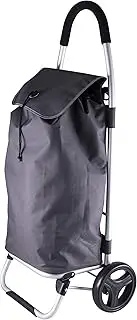 Karlstert Premium Lightweight Shopping Trolley, 35 Litre Capacity, Grey