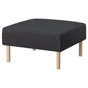 LILLEHEM 1-seat module, Gunnared dark grey/wood