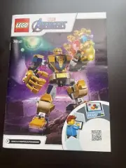 Lego Marvel Avengers 76141 Book Manual Thanos Instruction Only no bricks