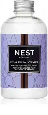 NEST Fragrances Reed Diffuser Refill, Cedar Leaf & Lavender, 5 Fluid Ounces, ...