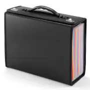24 Pockets Expanding File Folder Accordian File Organizer,Plastic Document2035