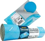 Scotch Flex and Seal Shipping Roll 38cm x 3m, As Easy as Cut, Fold, Press to Securely Seal Packages, Easy Packaging Alternative to Shipping Bags (FS-1510)
