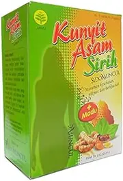 Sidomuncul Kunyit Asam Sirih - Turmeric and Tamarind Plus LemongrassHerbal Drink 5-ct, 125 Gram