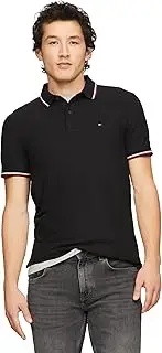 [Tommy Hilfiger] Men's M Tommy Tipped Polo Shirt, Dark Sable, 3XL