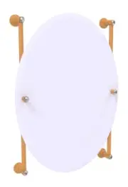 Allied Brass CC-27-91-GLY Carolina Crystal Collection Oval Frameless Mirror