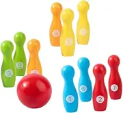 ERINGOGO Wooden Educational Toys for Boys and Girls Set of Bowling Balls Develop Skills Numbers Recogniti
