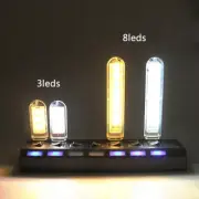 Portable Book Lamp 3-24LEDS Mini Usb Led Light Reading Night Lamp Flashlight Pow