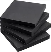 Sticky Notes 3x3 Self-Stick Notes Bright Colors Sticky Notes 4 Pads 90 Sheets/Pad (Black)