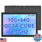 PEICHENG Tablet 10.1Inch Android13, MTK8768 Octa-CORE 2.3GHZ, 10GB RAM+64GB R