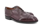 NEW | $425 ALLEN EDMONDS 9.5 3E VAN NESS BURGUNDY CAPTOE OXFORD BALMORAL