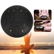Steel Tongue Drum 12" 15 Note Tongue Drum Hand Pan Drum with Music Book D Major