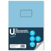 1 X A4 Squared Exercise Book