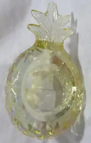 Yankee Candle Votive Tea Light Holder T/LH Tropical YELLOW GLASS PINEAPPLE