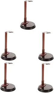 Alipis 5pcs Doll Display Stand Holder for Figures Elegant Base Stable Reliable Support for Collectibles Accessories for Dolls for Showcasing and Action Figures