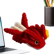 Chenille Pipe Cleaners | Twisting Plush Fish Lantern,Colorful New Year Ornament Twisting Stick Set, Spring Festival Toy Fuzzy Stick Craft for Kids