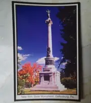 Postcard New York State Monument Gettysburg PA Civil War