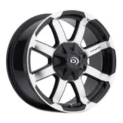 Vision Wheel 413-6807GBMF0 Single Black w/ Machined Face 413 Valor 16X8 Rim