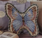 Plaid Bucilla Butterfly Needlepoint Kit 10x10 Wool Yarn
