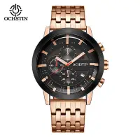 在飛比找Yahoo!奇摩拍賣優惠-手錶男 奧古斯登品牌商務輕奢男士手錶時尚大錶盤石英錶防水鋼帶
