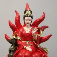 在飛比找樂天市場購物網優惠-免運 附發票 佛像 神像 樹脂狐仙娘娘神像居家供奉保平安招財