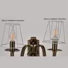 HG 3pcs Cloth Lamp Shades Modern Interventional Barrel Chandelier Shades For